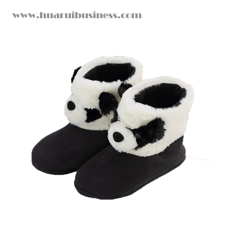panda kvinnor varma fotstövlar, mjuka skor, mysiga skor